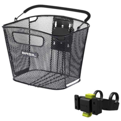 Basil Bold Front KF Basket w/KF Handlebar Holder